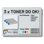 3-PAK Multibox Toner do OKI C822 cyan/magenta/yellow zamiennik - 2