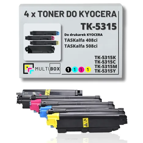 4-PAK Multibox Toner do KYOCERA TK5315 TASKALFA 408ci 508ci 20,0K/3x15,0K CMYK zamiennik