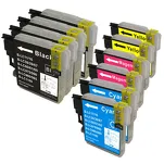 10-PAK Multibox Tusz do BROTHER LC980 - 2