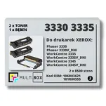 3-PAK Multibox 2x Toner + 1x Bęben do XEROX 3330 3335 106R03621 101R00555 2x8.5K/30K zamiennik - 2