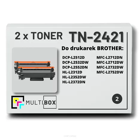 Toner do BROTHER TN2421 2-pak Multibox zamiennik