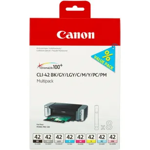 Canon oryginalny tusz CLI42 6384B010 BK/C/M/Y/GY/LGY/PC/PM 8Pack