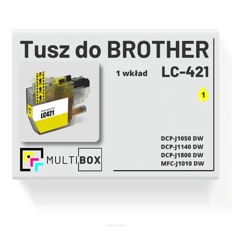 Tusz do BROTHER LC421Y yellow zamiennik Multibox