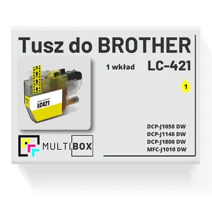 Tusz do BROTHER LC421Y yellow zamiennik Multibox