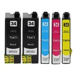 5-PAK Multibox Tusz do EPSON 34XL T3471 T3472 T3473 T3474 cyan / magenta / yellow / black zamiennik - 2