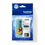 BROTHER tusz LC421XLVAL oryginalny 4-pak CMYK 4x500 stron - 2
