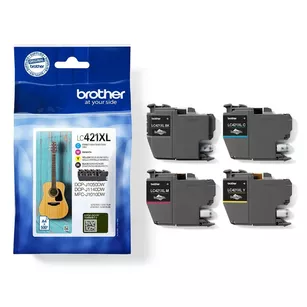 BROTHER tusz LC421XLVAL oryginalny 4-pak CMYK 4x500 stron