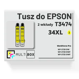 2-PAK Multibox Tusz do EPSON 34XL T3474 C13T34744010 yellow zamiennik