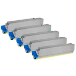 5-PAK Multibox Toner do OKI MC851 MC861 MC862 black/cyan/magenta/yellow zamiennik - 3