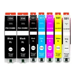 7-PAK Multibox Tusz do CANON PGI550XL CLI551XL black pigment / black / cyan / magenta / yellow / grey zamiennik - 2