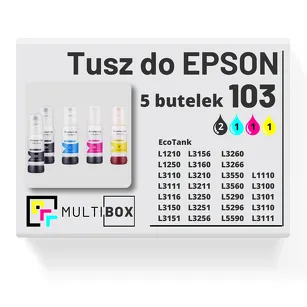 5-PAK Multibox Tusz do EPSON 103 T00S6 T00S1 T00S2 T00S3 T00S4 cyan / magenta / yellow / black zamiennik
