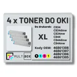 4-PAK Multibox Toner do OKI C834 C844 XL black/cyan/magenta/yellow zamiennik - 2