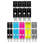 14-PAK Multibox Tusz do CANON PGI520 CLI521  black pigment / black / cyan / magenta / yellow / grey zamiennik - 2