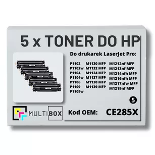 Toner do HP CE285X 85X P1102 M1132 5-pak Zamiennik Multibox
