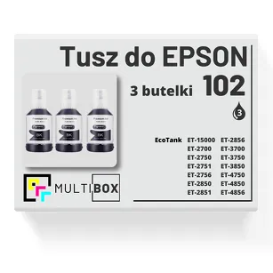 Tusz do EPSON 102 T03R1 C13T09R14010 3-pak black zamiennik Multibox
