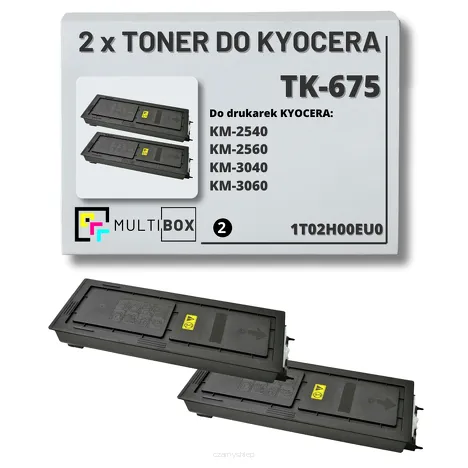 2-PAK Multibox Toner do KYOCERA TK675 1T02H00EU0 KM2540 KM2560 KM3040 KM3060 2x20.0K zamiennik