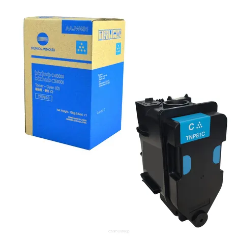 KONICA MINOLTA toner TNP81C AAJW451 cyan oryginalny 9000 stron