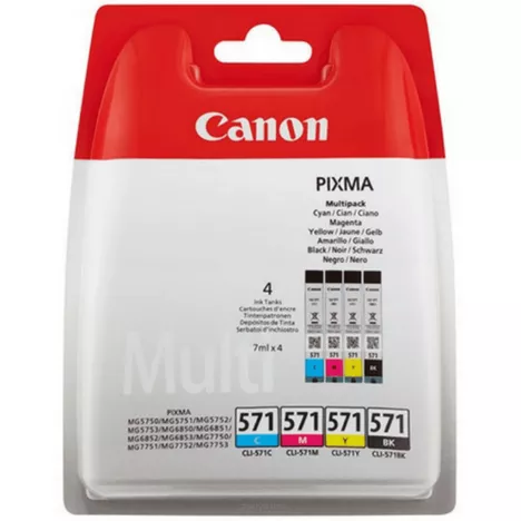 Canon oryginalny tusz CLI571 0386C005 black / cyan / magenta / yellow 4-pak