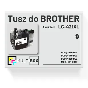 Tusz do BROTHER LC421XLBK black zamiennik Multibox