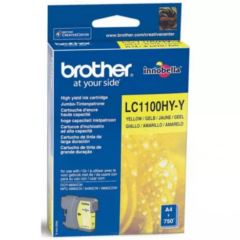 BROTHER tusz LC1100HYY oryginalny yellow 750 stron