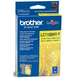 BROTHER tusz LC1100HYY oryginalny yellow 750 stron