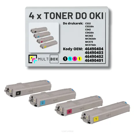 4-PAK Multibox Toner do OKI C532 MC563 black/cyan/magenta/yellow zamiennik