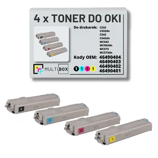 4-PAK Multibox Toner do OKI C532 MC563 black/cyan/magenta/yellow zamiennik