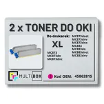 2-PAK Multibox Toner do OKI MC873 MC883 45862815 XL magenta zamiennik - 2