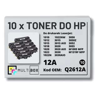 Toner do HP Q2612A 12A 1010 1012 10-pak zamiennik Multibox