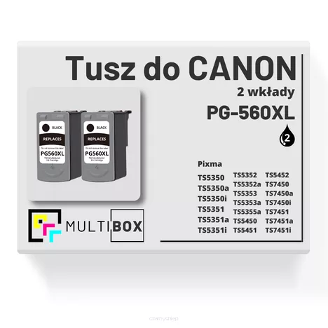 Tusz do CANON PG560XL 2-pak black zamiennik Multibox