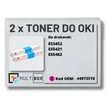 Toner do OKI ES3452 ES5431 ES5462 44973510 2-pak magenta zamiennik Multibox - 2