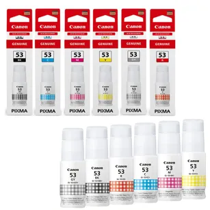 Canon oryginalny tusz GI53 black / cyan / magenta / yellow / red / grey 6-pak
