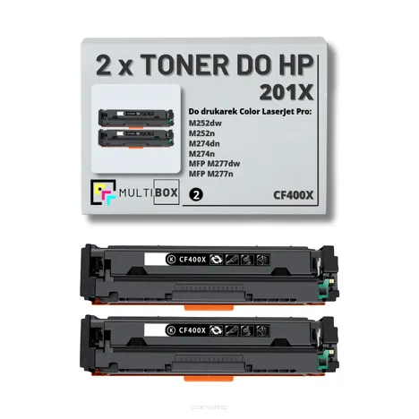 2-PAK Multibox Toner do HP 201X BLACK CF400X zamiennik