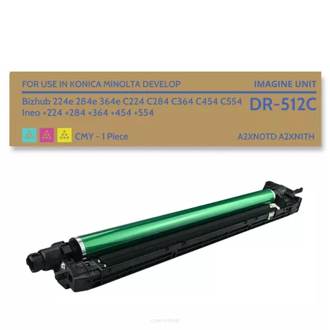 Bęben do KONICA MINOLTA DR512C BIZHUB C224e C284e A2XN0TD 55.0K cyan / magenta / yellow zamiennik
