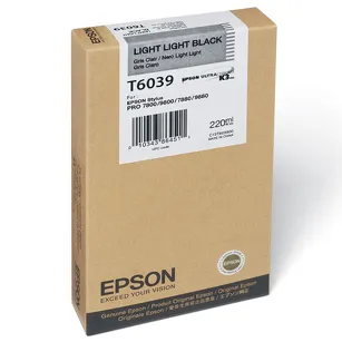 Epson tusz T6039 C13T603900 oryginalny light light black