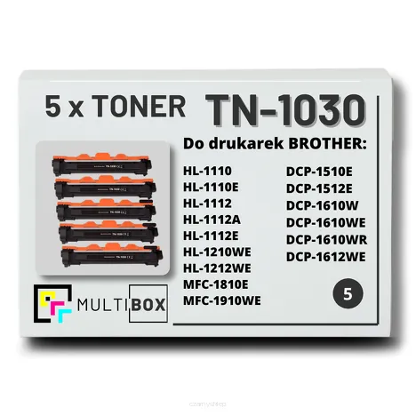 5-PAK Multibox Toner do BROTHER TN1030 zamiennik