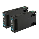 2-PAK Multibox Tusz do EPSON T7012 XXL C13T70124010 cyan zamiennik - 2