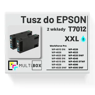 Tusz do EPSON T7012 XXL C13T70124010 2-pak cyan zamiennik Multibox