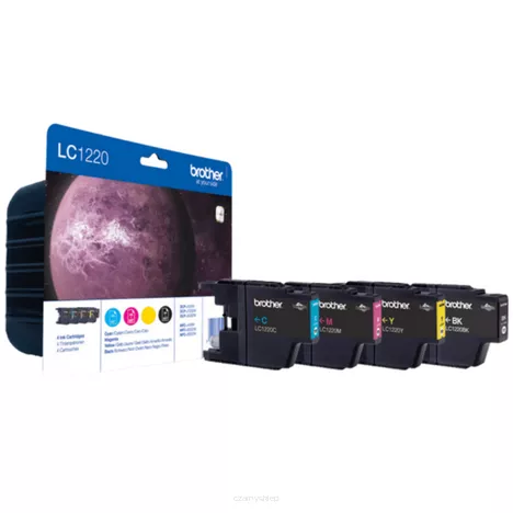 BROTHER tusz LC1220VALBP oryginalny 4-pak CMYK 4x300 stron