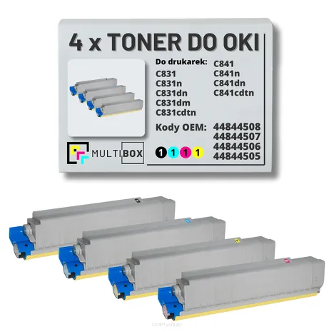 4-PAK Multibox Toner do OKI C831 C841 black/cyan/magenta/yellow zamiennik