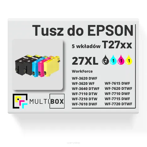 5-PAK Multibox Tusz do EPSON 27XL T2711 T2712 T2713 T2714 cyan / magenta / yellow / black zamiennik
