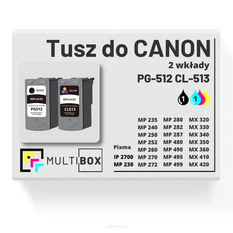 2-PAK Multibox Tusz do CANON PG512 CL513 black / color zamiennik