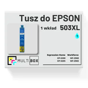 Tusz do EPSON 503XL T09R2 C13T09R24010 cyan zamiennik Multibox