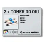 2-PAK Multibox Toner do OKI ES3451 ES5430 ES5461 44469814 black zamiennik - 2