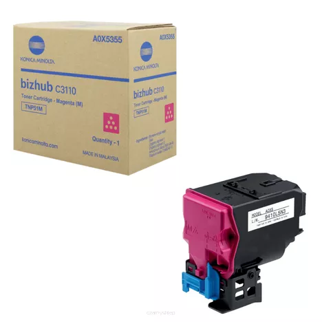KONICA MINOLTA toner TNP51M A0X5355 magenta oryginalny 5000 stron