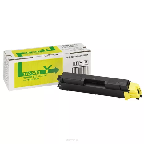 KYOCERA toner TK580Y 1T02KTANL0 yellow oryginalny 2800 stron