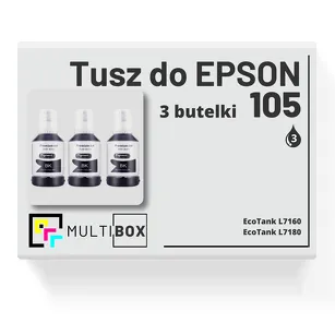 Tusz do EPSON 105 T00Q1 C13T00Q140 3-pak black zamiennik Multibox