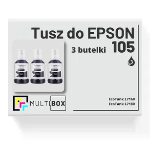 3-PAK Multibox Tusz do EPSON 105 T00Q1 C13T00Q140 black zamiennik