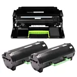 3-PAK Multibox 2x Toner + 1x Bęben do LEXMARK MS321 MS421 MS521 MS621 MX321 MX421 MX521 56F0HA0 56F0ZA0 2x15.0K/60.0K zamiennik - 3