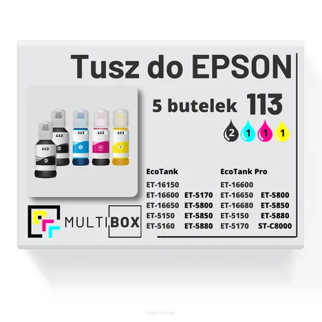5-PAK Multibox Tusz do EPSON 113 T06B1 T06B2 T06B3 T06B4 cyan / magenta / yellow / black zamiennik
